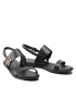Tommy Hilfiger Сандали Round Th Flat Sandal FW0FW06230 Черен - Pepit.bg