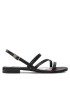 Tommy Hilfiger Сандали Strappy Flat Sandal FW0FW06480 Черен - Pepit.bg