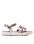 Tommy Hilfiger Сандали Stripes Velcro Sandal T4A2-32771-1372 M Златист - Pepit.bg