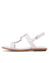 Tommy Hilfiger Сандали Th Flat Sandal FW0FW07068 Бял - Pepit.bg