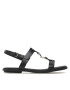 Tommy Hilfiger Сандали Th Flat Sandal FW0FW07068 Черен - Pepit.bg