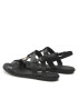 Tommy Hilfiger Сандали Th Flat Sandal FW0FW07068 Черен - Pepit.bg