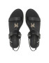 Tommy Hilfiger Сандали Th Flat Sandal FW0FW07068 Черен - Pepit.bg