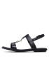 Tommy Hilfiger Сандали Th Flat Sandal FW0FW07068 Черен - Pepit.bg