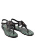 Tommy Hilfiger Сандали Th Geo Print Flat Sandal FW0FW06229 Черен - Pepit.bg