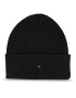 Tommy Hilfiger Шапка Essential Flag Beanie AW0AW15309 Черен - Pepit.bg