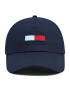 Tommy Hilfiger Шапка с козирка Big Flag Cap AU0AU01076 Тъмносин - Pepit.bg