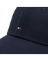 Tommy Hilfiger Шапка с козирка Essential Flag Cap AW0AW10624 Тъмносин - Pepit.bg