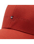 Tommy Hilfiger Шапка с козирка Th Established Cap AM0AM08277 Червен - Pepit.bg