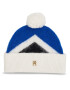 Tommy Hilfiger Шапка Th Evening Pompom Beanie Argyle AW0AW15305 Син - Pepit.bg