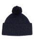 Tommy Hilfiger Шапка Th Evening Pompom Beanie AW0AW15390 Тъмносин - Pepit.bg