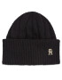 Tommy Hilfiger Шапка Th Timeless Beanie AW0AW15307 Черен - Pepit.bg