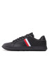 Tommy Hilfiger Сникърси Corporate Leather Cup Stripes FM0FM04732 Черен - Pepit.bg