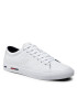 Tommy Hilfiger Сникърси Corporate Logo Leather Vulc FM0FM04076 Бял - Pepit.bg