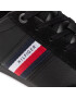 Tommy Hilfiger Сникърси Corporate Material Mix Leather FM0FM03741 Черен - Pepit.bg