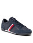 Tommy Hilfiger Сникърси Corporate Material Mix Leather FM0FM03741 Тъмносин - Pepit.bg