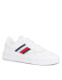 Tommy Hilfiger Сникърси Court Cupsole Retro Lth Stripes FM0FM04828 Бял - Pepit.bg