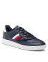 Tommy Hilfiger Сникърси Court Cupsole Retro Lth Stripes FM0FM04828 Син - Pepit.bg