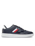 Tommy Hilfiger Сникърси Court Cupsole Retro Lth Stripes FM0FM04828 Син - Pepit.bg