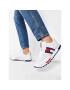 Tommy Hilfiger Сникърси Cupsole Court Stripes Knit Mix FM0FM03606 Бял - Pepit.bg