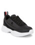 Tommy Hilfiger Сникърси Elevated Global Stripes Runner FW0FW07607 Черен - Pepit.bg
