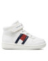 Tommy Hilfiger Сникърси High Top Lace-Up/Velcro Sneaker T3A9-32330-1438 M Бял - Pepit.bg