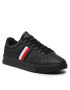 Tommy Hilfiger Сникърси Supercup Leather FM0FM04706 Черен - Pepit.bg