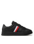 Tommy Hilfiger Сникърси Supercup Leather FM0FM04706 Черен - Pepit.bg