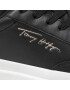 Tommy Hilfiger Сникърси Th Signature Leather Sneaker FW0FW06665 Черен - Pepit.bg