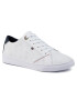 Tommy Hilfiger Сникърси Tommy Jacquard Leather Sneaker FW0FW04602 Бял - Pepit.bg