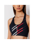 Tommy Hilfiger Спортен сутиен Graphic Racer S10S101066 Тъмносин - Pepit.bg