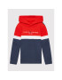 Tommy Hilfiger Суитшърт Colorblock KB0KB06889 Тъмносин Regular Fit - Pepit.bg