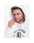 Tommy Hilfiger Суитшърт Curved Monogram MW0MW30017 Бял Regular Fit - Pepit.bg