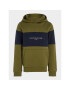 Tommy Hilfiger Суитшърт Essential Colorblock KB0KB08385 M Зелен Regular Fit - Pepit.bg