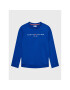 Tommy Hilfiger Суитшърт Essential KS0KS00204 M Тъмносин Regular Fit - Pepit.bg