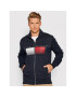 Tommy Hilfiger Суитшърт Logo Full Zip Mock Neck MW0MW19360 Тъмносин Regular Fit - Pepit.bg