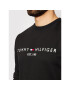 Tommy Hilfiger Суитшърт Logo MW0MW11596 Черен Regular Fit - Pepit.bg