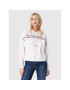 Tommy Hilfiger Суитшърт Signature Tape Drawstring UW0UW03582 Бял Regular Fit - Pepit.bg