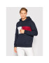 Tommy Hilfiger Суитшърт Structure Flag MW0MW28528 Тъмносин Regular Fit - Pepit.bg