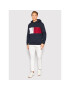 Tommy Hilfiger Суитшърт Structure Flag MW0MW28528 Тъмносин Regular Fit - Pepit.bg