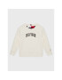 Tommy Hilfiger Суитшърт Varsity KB0KB07661 Екрю Regular Fit - Pepit.bg