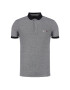 Tommy Hilfiger Tailored Tommy Hilfiger Тениска с яка и копчета Tommy X Mercedes-Benz Tech Mini Stripe TT0TT07088 Сив Slim Fit - Pepit.bg