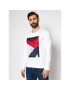 Tommy Hilfiger Тениска с дълъг ръкав Icon Patch MW0MW18427 Бял Regular Fit - Pepit.bg