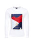 Tommy Hilfiger Тениска с дълъг ръкав Icon Patch MW0MW18427 Бял Regular Fit - Pepit.bg