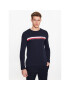 Tommy Hilfiger Тениска с дълъг ръкав Monotype Chest Stripe MW0MW32366 Тъмносин Slim Fit - Pepit.bg