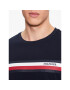 Tommy Hilfiger Тениска с дълъг ръкав Monotype Chest Stripe MW0MW32366 Тъмносин Slim Fit - Pepit.bg