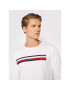 Tommy Hilfiger Тениска с дълъг ръкав Sliced Bar Long Sleeve MW0MW20166 Бял Regular Fit - Pepit.bg