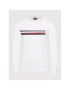 Tommy Hilfiger Тениска с дълъг ръкав Sliced Bar Long Sleeve MW0MW20166 Бял Regular Fit - Pepit.bg