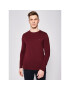 Tommy Hilfiger Тениска с дълъг ръкав Stretch Tee MW0MW10804 Бордо Slim Fit - Pepit.bg