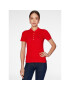 Tommy Hilfiger Тениска с яка и копчета 1985 WW0WW37823 Червен Slim Fit - Pepit.bg